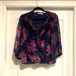 Velvet Pattern Blouse from Anthropologie